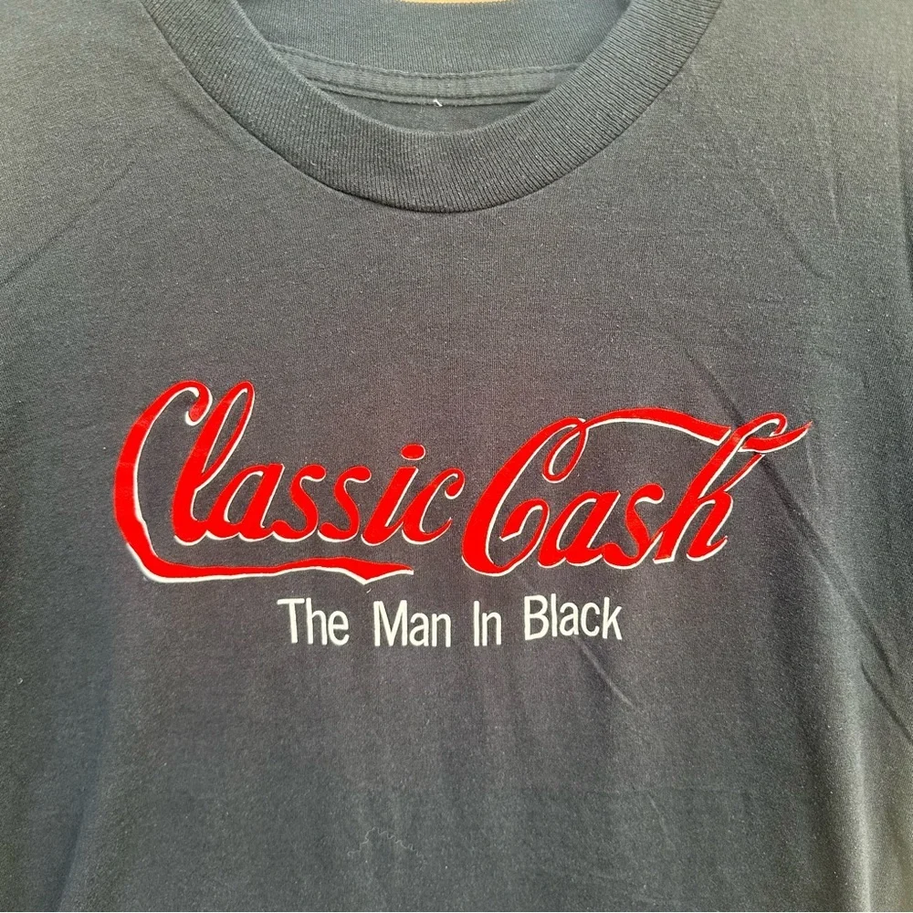 Vintage Johnny Cash  The Man In Black Single Stitch T-shirt